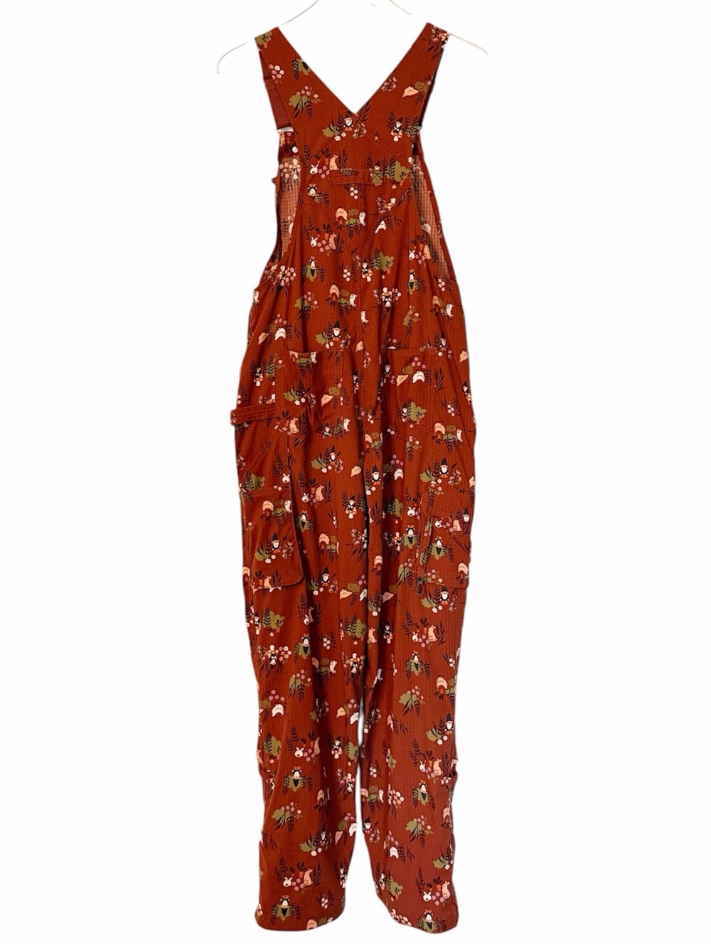 Duluth Heirloom Gardening Bib Overalls in Henna Garden Gnomes Size XS - Picture 10 of 13